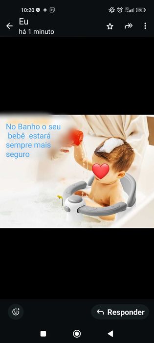 Assento bebê Para Banheira