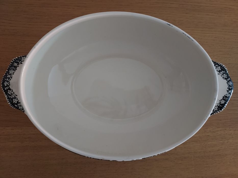 Terrina + Travessa Porcelana Sacavém Estátua