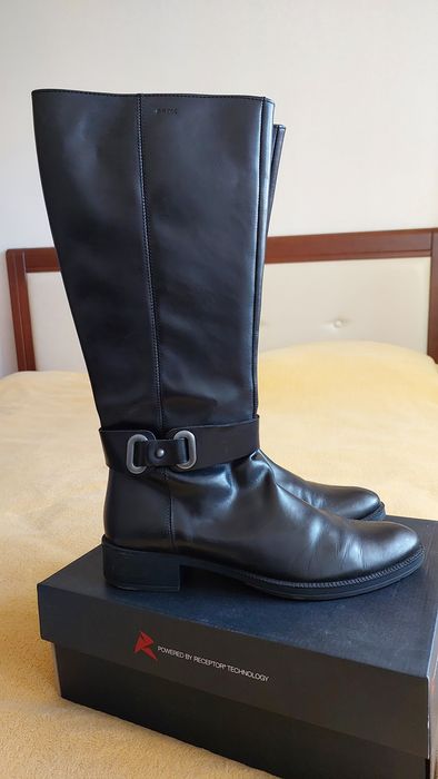 Сапоги женские, Geox. Женские кожаные сапоги.