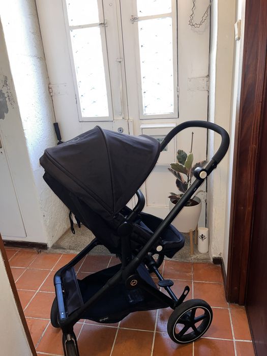 Cybex EOS Trio – Carrinho de bebé + Ovo + Alcofa – Muito bom estado