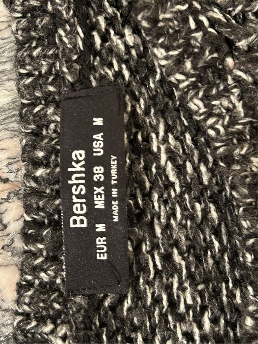 Sweter - czarny / szary Bershka rozm. M