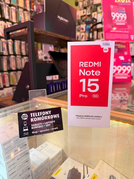 Nowy!!! Redmi Note 15 Pro 5G 8/256GB Black/Gwarancja/SklepGSM/Lwsk