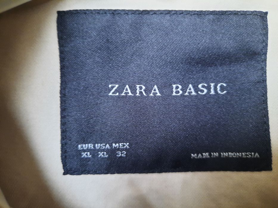 Zara płaszcz bezowy 42