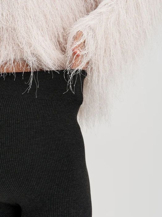 Лосини /Легінси в рубчик на товстому хутрі для вагітних жінок