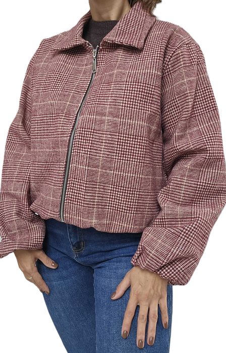 Kurtka bomberka bomber kratka bordo uni S M L