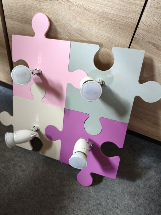 Lampa/plafon z serii puzzle