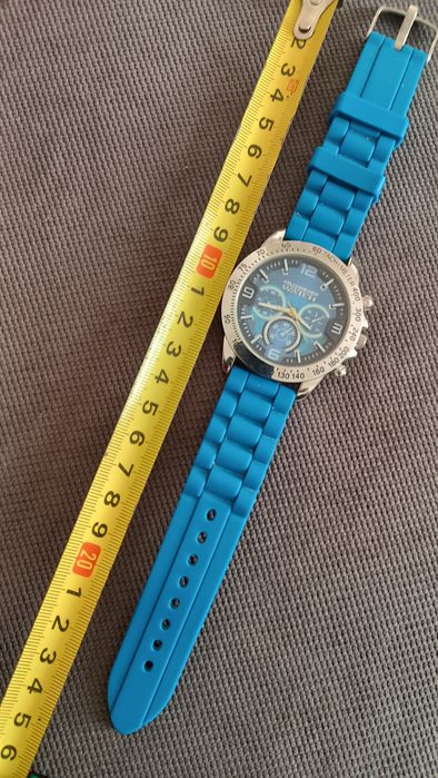 Zegarek Atlas For Men 45 mm niebieski sprawny silikonowy pasek
