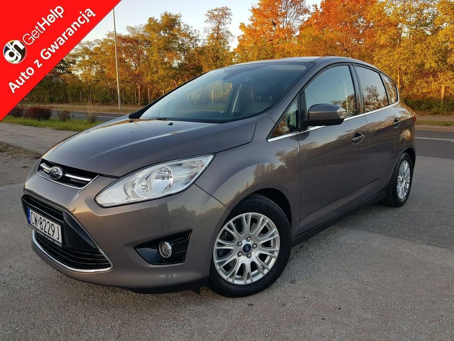 Ford C-MAX 1,6 Benzyna Turbo Titanium Skóry Klimatronik Zarejestrowany Gwarancja
