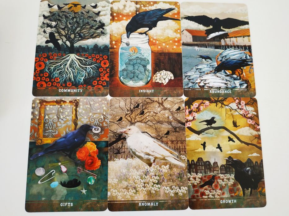 Urban Crow Oracle oráculo cartas como novo