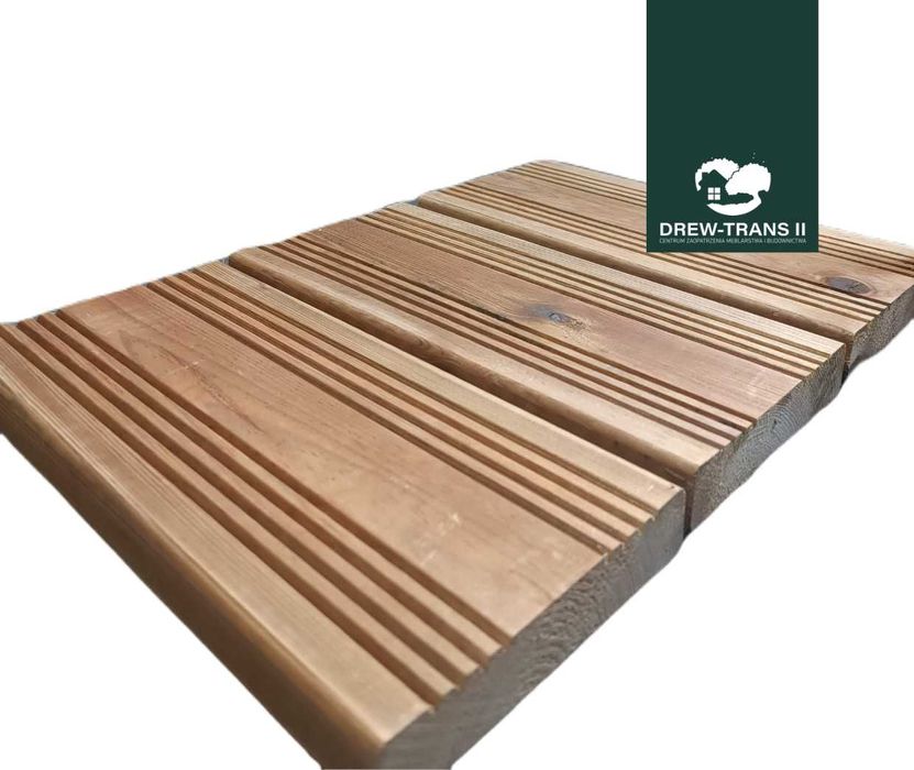 Deska tarasowa naturalna 27x145 deski tarasowe drewniane impregnowane