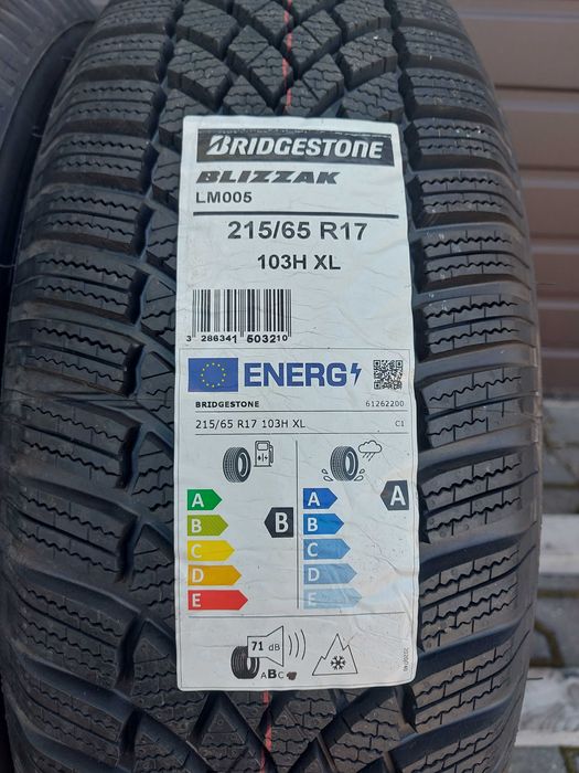 Para opon 215.65R17 103H XL Bridgestone Blizzak LM005 SUV/4x4 _NOWE_