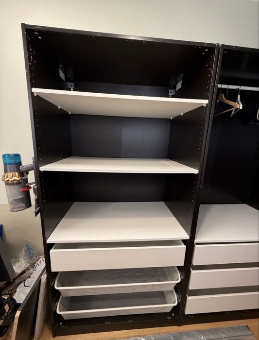 Szafa IKEA PAX 200x205x58 bez drzwi pojemna
