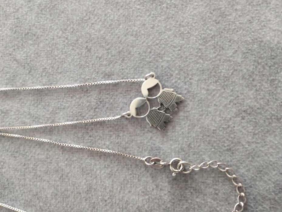 Colar filhos em prata legítima