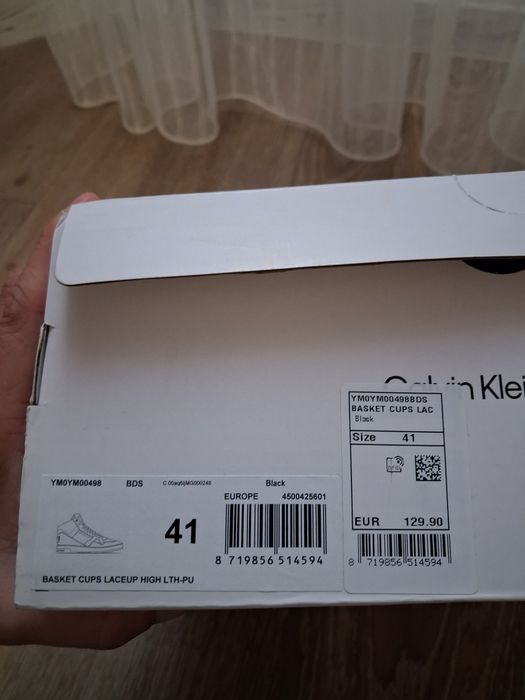 Шкіряні хайтопи Calvin Klein Jeans. Оригінал! Стан супер!