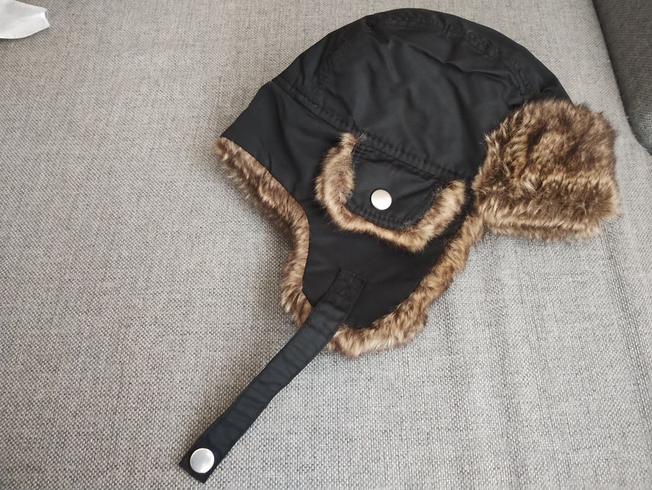 Czapka pilotka uszatka H&M 122/128