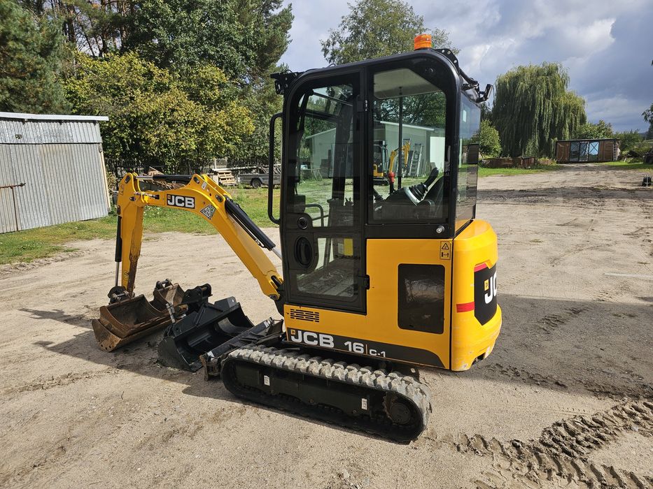 Minikoparka JCB 16C-1, rok 2022, 650mth! Jak 8018, kx016, kx019, ec18, 301.6