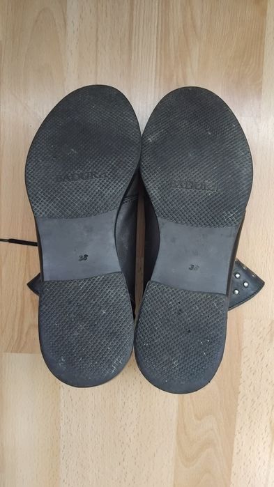 Skórzane botki workery.