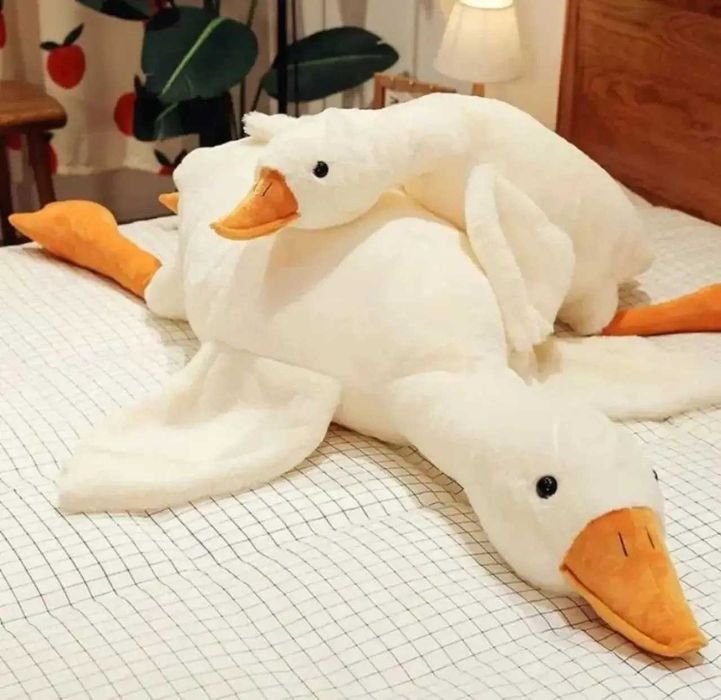 Мягкая игрушка обнимашка гусь обнимусь. Іграшка дитяча гусак обнімашка