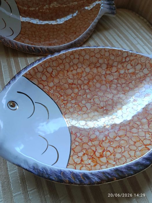 Pratos Aneleiras Art Déco 26 cm Cerâmica Italiana Anos 60
