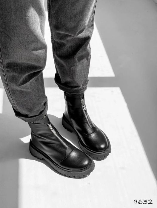 Боітінки жіночі демі з натуральноі шкіри