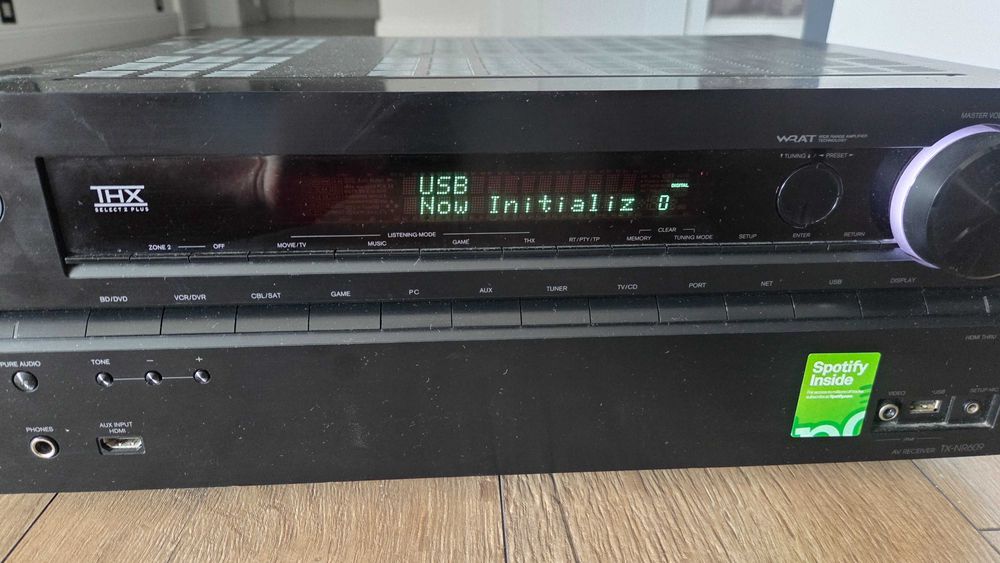 Onkyo -TX-NR609, uszkodzony na części lub do naprawy