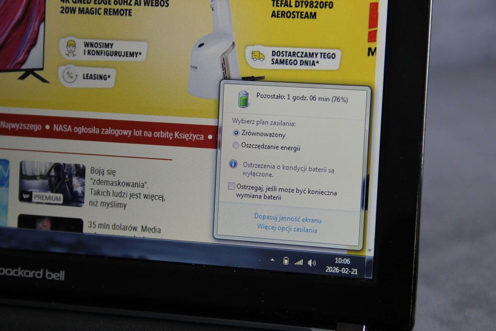 Packard Bell ZA3 mały laptop stan idealny