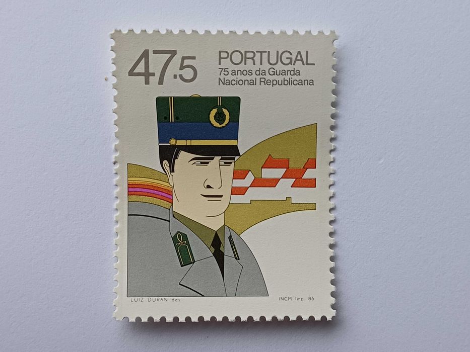 Filatelia - Portugal - 75 anos da Guarda Nacional Republicana, 1986