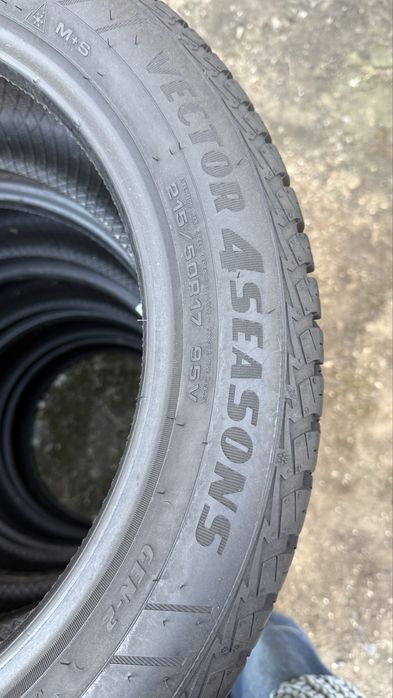215/50/17 Goodyear  ector 4Seasons | 95% остаток | всесезоные