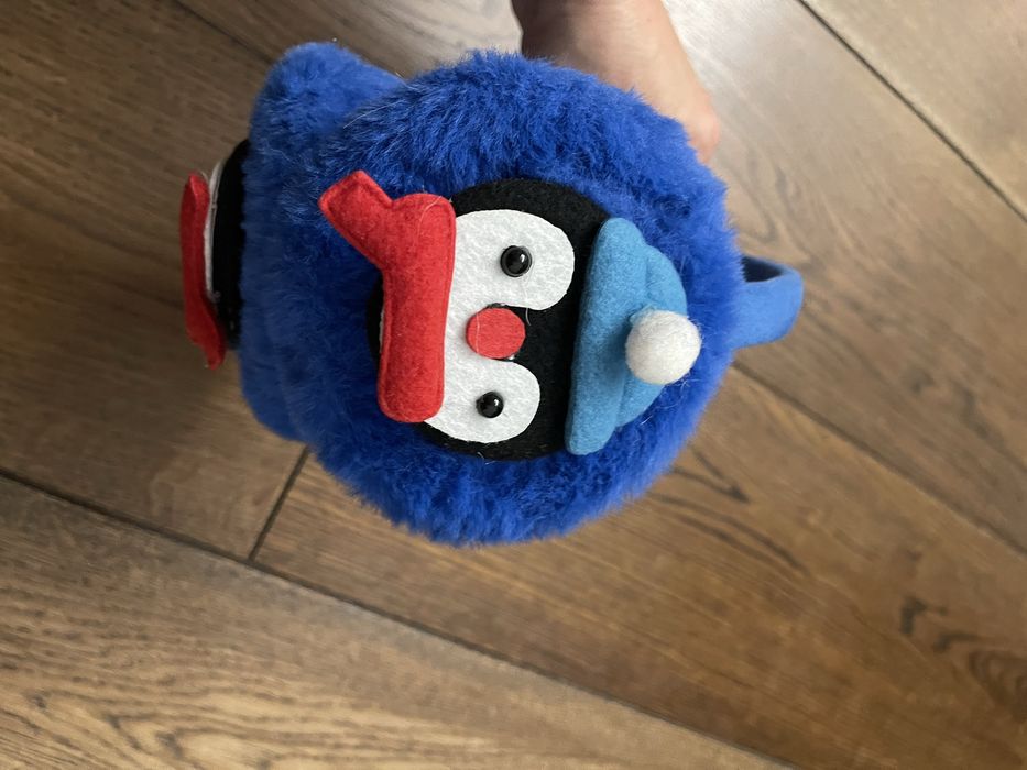 Nauszniki z pingwinem , ciepłe