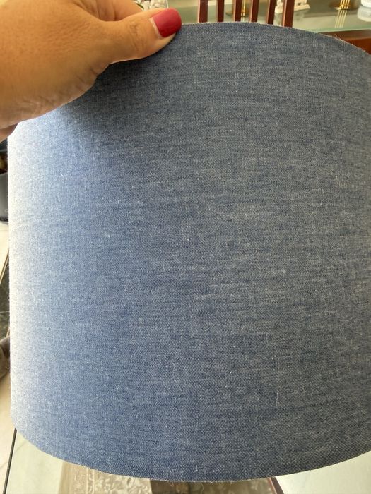 2 Abajurs azul como novo