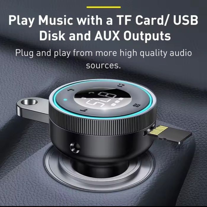 FM Модулятор (FM трансмітер) Bluetooth