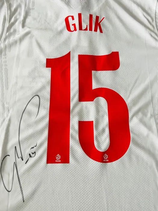 Meczowa Koszulka Reprezentacji z ME Kamil Glik z Autografem!