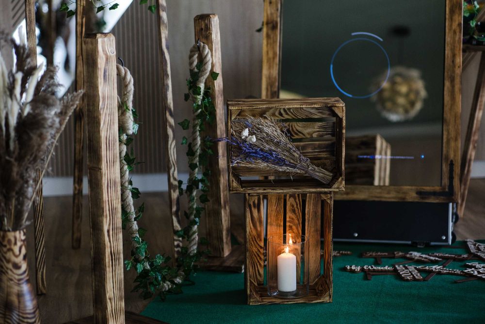 FotoLustro Fotobudka w stylu Rustykalnym/Boho – Zaskocz Gości ! Wesele