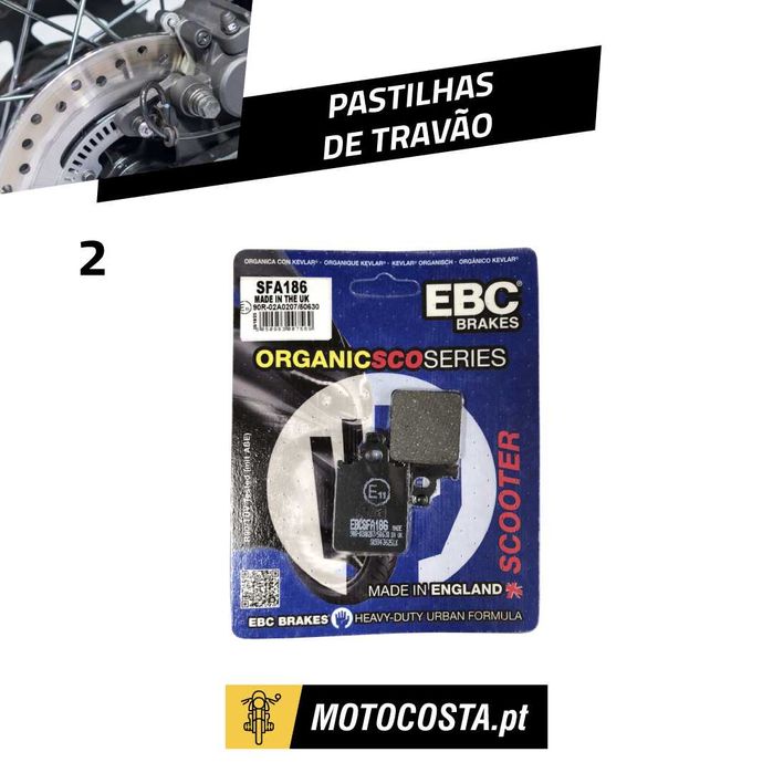 Pastilhas de Travão EBC – Vários Modelos Disponíveis (Sinterizadas, Carb e Semi-Sint)