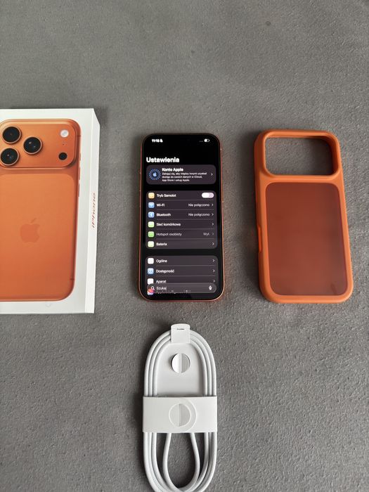 iPhone 17 Pro 256GB Orange  | 100% bateria | jak NOWY + dowód zakupu+gwarancja