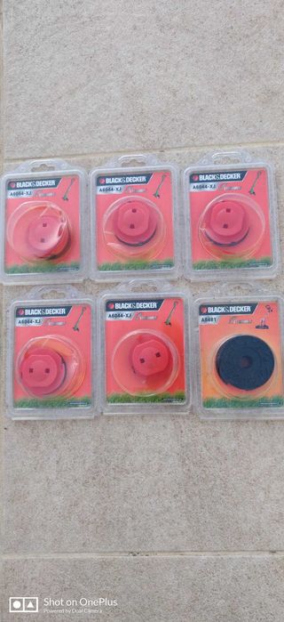 vendo 5 Black & Decker 5,5M carretel Ali.Manual Fio A6044Xj e 1 Black+Decker S.of. Carrete Fio 10m 1,6mm A6481-xj