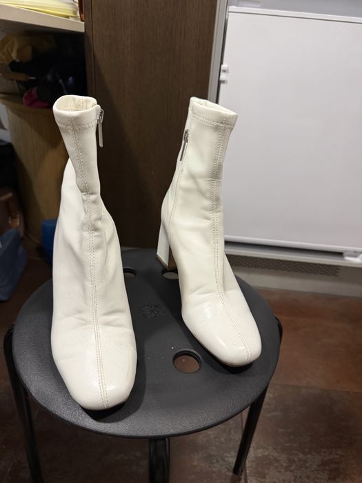 Botas brancas tipo napa da Berska