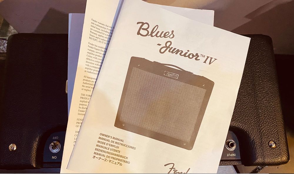 Fender Blues Junior IV amp novo!!