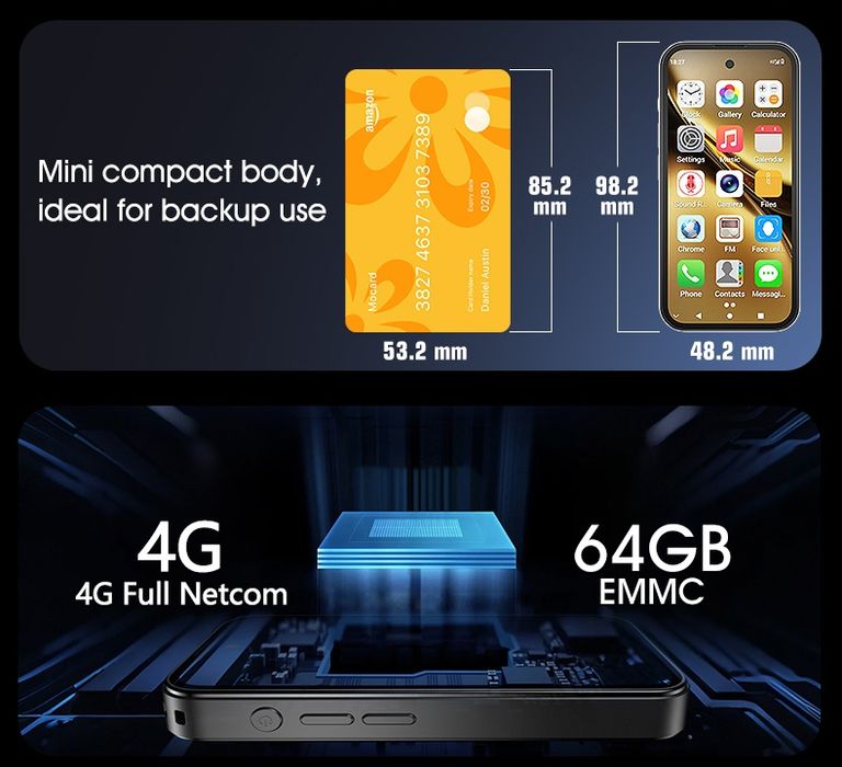 Міні смартфон Soyes Q333 4g, 4/64 ГБ.,2 сім.