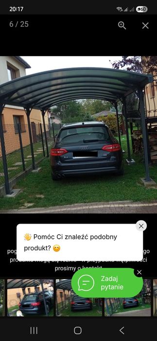 Wiata garażowa axel 3x5.8