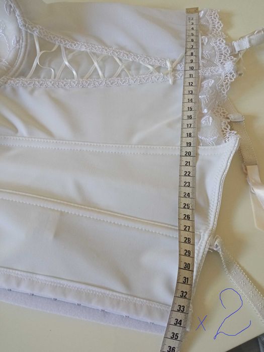 Seksowny biały gorset damski 85C
