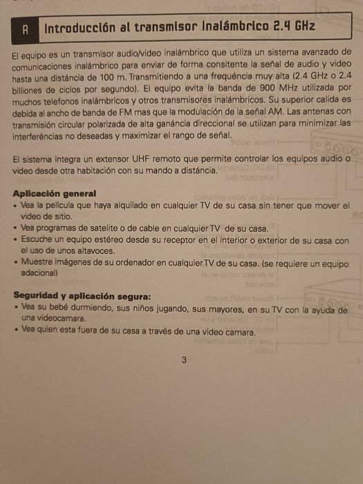 Emissor e receptor áudio/video doméstico