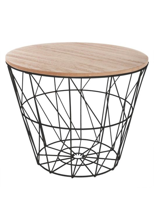 Mesa apoio com espaço para têxteis