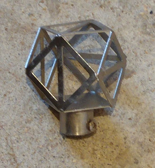 Conjunto de três varões com terminais