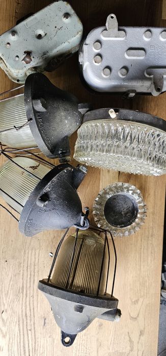 Oświetlenie lampa loft vintage polam Gdańsk prl kryształ plafoniera