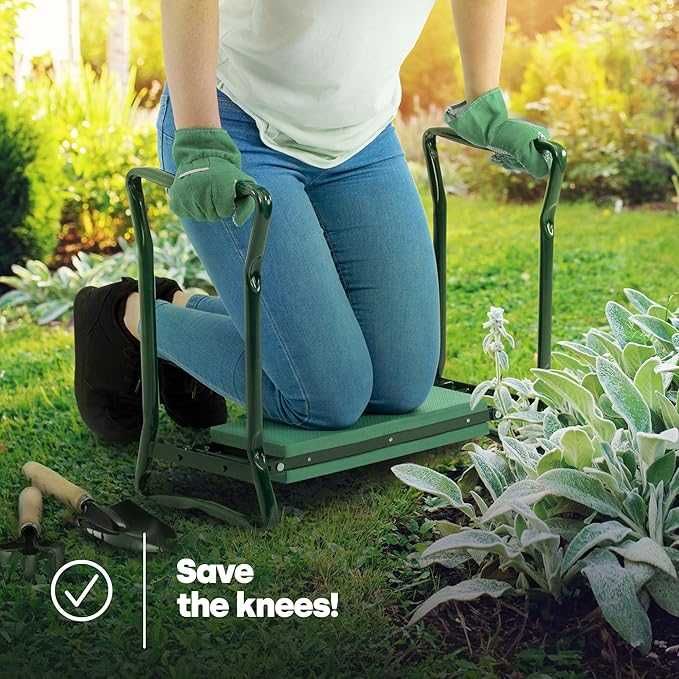 Przenośna ławka ogrodowa 2 w 1 z miękką podkładką piankową