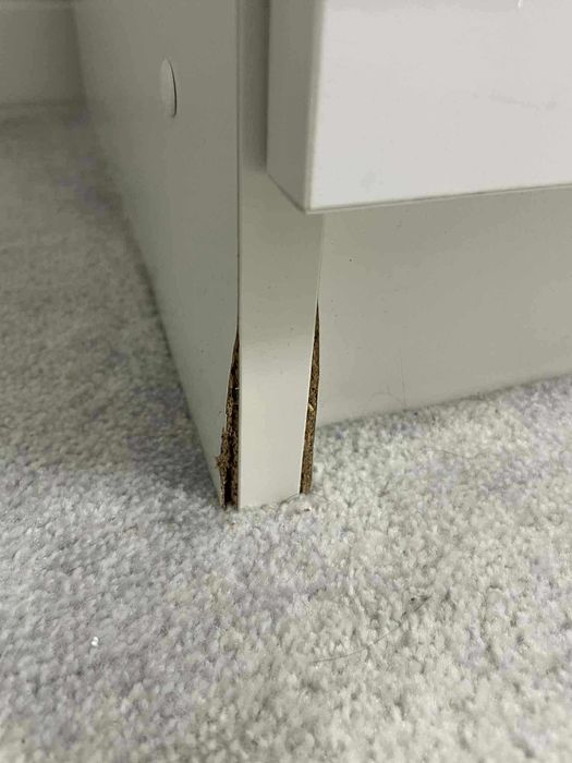 Duże białe biurko narożne