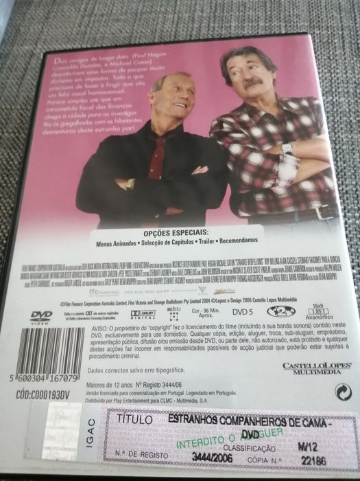 DVD original comédia Estranhos companheiros de cama