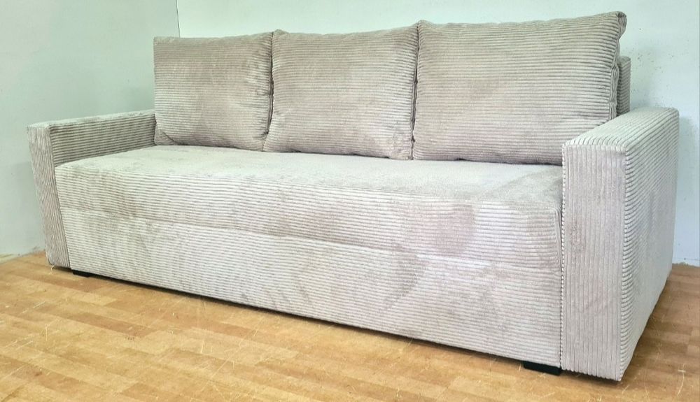 Nowa sofa sprężyny automat sztruks welur plusz kanapa wersalka