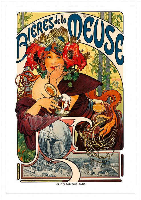 Lote 8  Cartazes Alfons Mucha